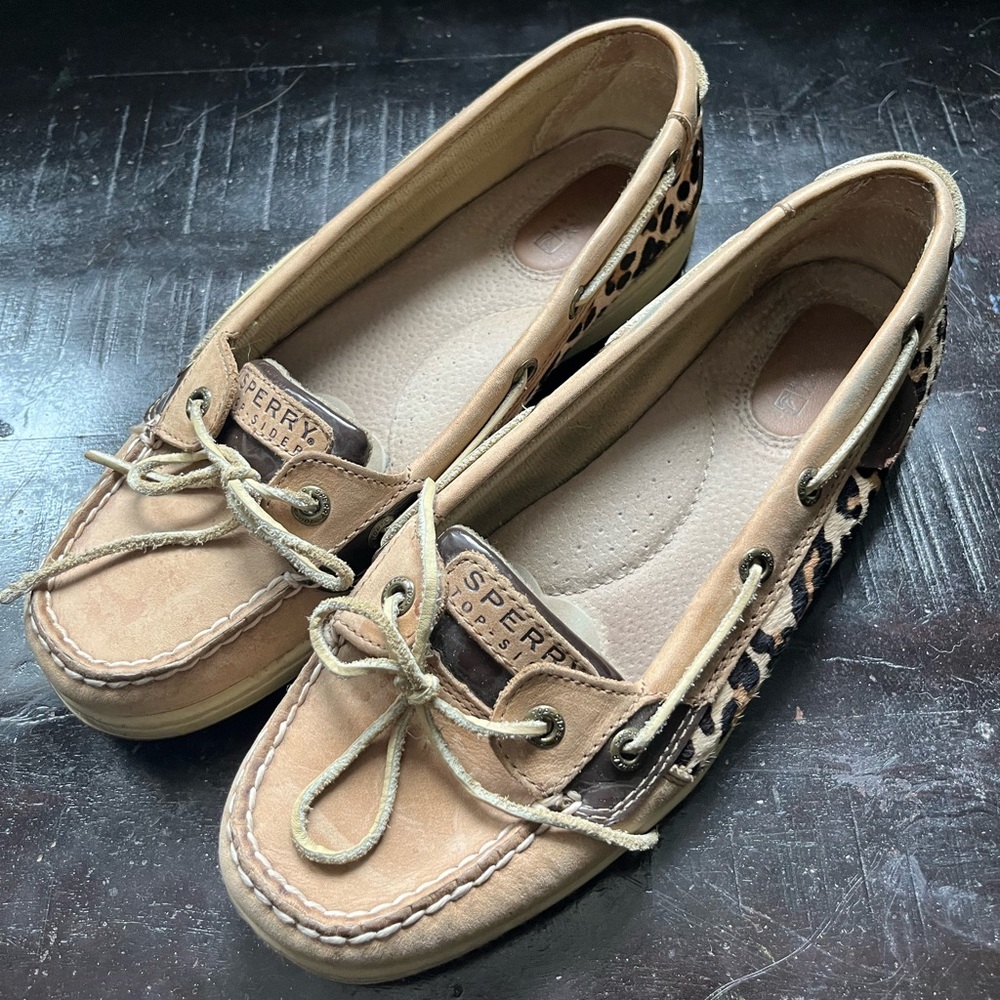 Cheetah Print Sperry Shoes